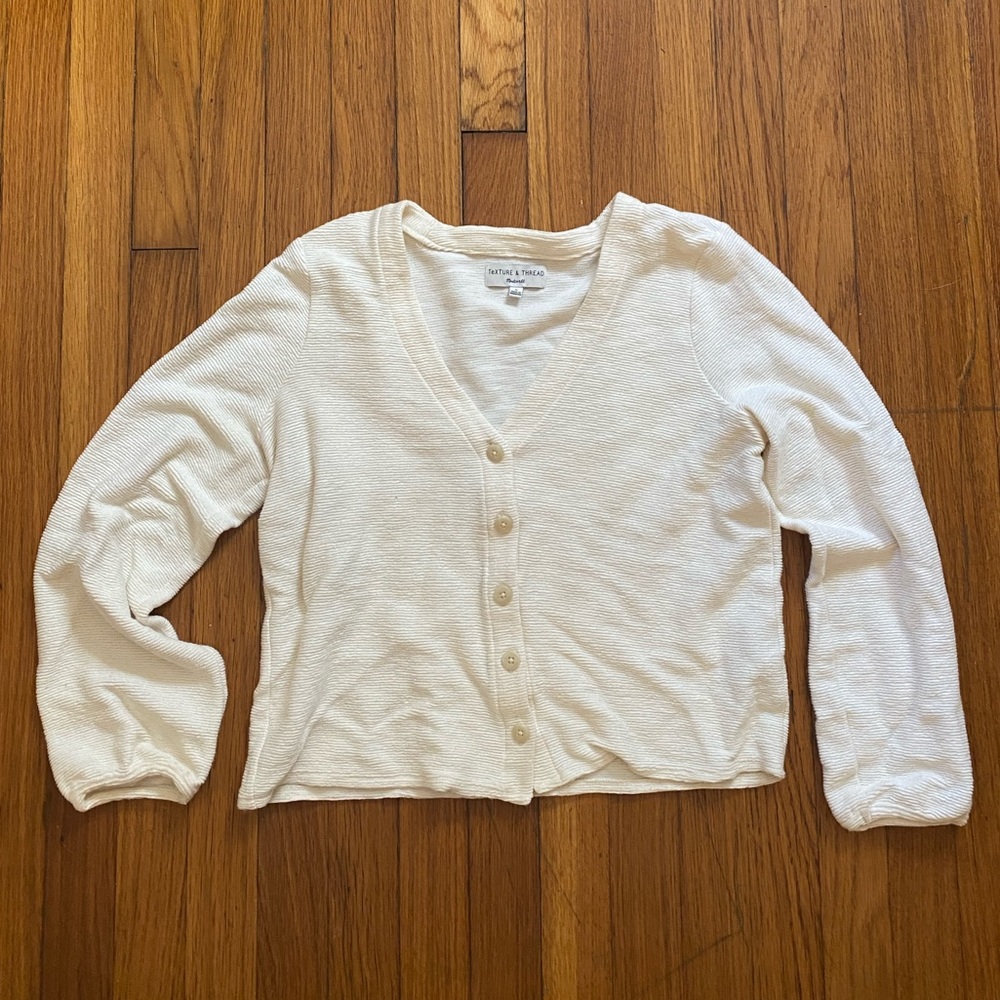 Madewell Texture and Thread Long Sleeve Top